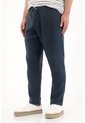 Tennis Pantalón Chino En 100% Lino Azul Para Hombre de Tennis