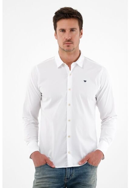 Tennis Camisa Blanca Manga Larga Para Hombre