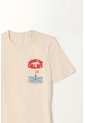 Camiseta Manga Corta Crudo Para Niño de Tennis