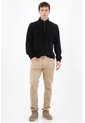 Tennis Buzo Regular Fit Con Cuello Alto Y Cremallera Al Pecho En Negro Para Hombre de Tennis
