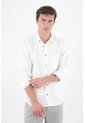 Tennis Camisa Fit Regular Con Botones En Contraste De Algodón Blanco Para Hombre de Tennis