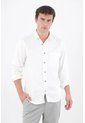 Tennis Camisa Fit Regular Con Botones En Contraste De Algodón Blanco Para Hombre de Tennis