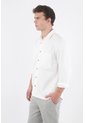 Tennis Camisa Fit Regular Con Botones En Contraste De Algodón Blanco Para Hombre de Tennis