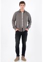 Tennis Camisa Regular Fit Con Botones Efecto Madera De Algodón Gris Topo Para Hombre de Tennis