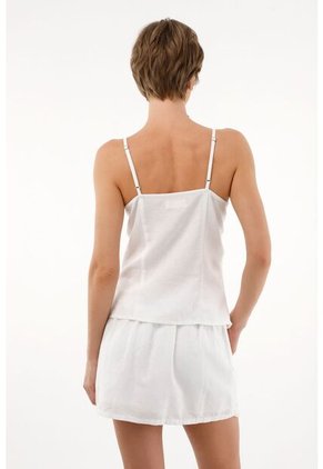 Tennis Camisa Blanca Tipo Corsé Para Mujer