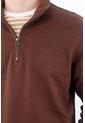 Tennis Buzo Regular Fit Con Cremallera En Algodón Café Para Hombre de Tennis