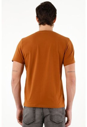 Tennis Camiseta Café Con Bolsillo Frontal Para Hombre
