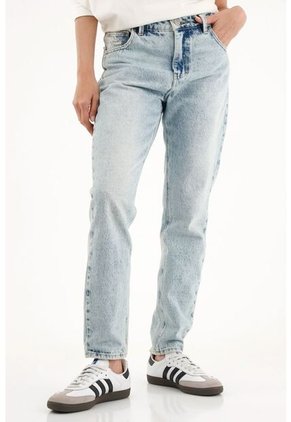 Tennis Jean Mom Fit Azul Para Mujer