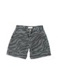 Tennis Bermuda Fit Relajado Con Estampado Cebra Verde Para Mujer de Tennis