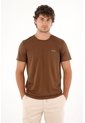 Tennis Camiseta Jersey Con Mini Estampado Café Para Hombre de Tennis