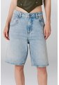 Tennis Bermuda Amplia De Tiro Corto En Denim Para Mujer de Tennis
