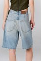 Tennis Bermuda Amplia De Tiro Corto En Denim Para Mujer de Tennis
