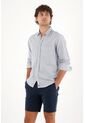 Tennis Bermuda Tipo Chino Azul Para Hombre de Tennis