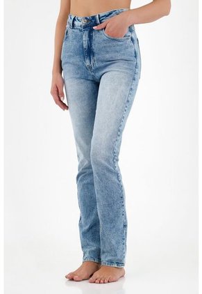 Tennis Jean De Tiro Alto Azul Para Mujer