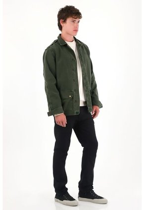 Tennis Chaqueta Con Efecto Vintage Verde Para Hombre