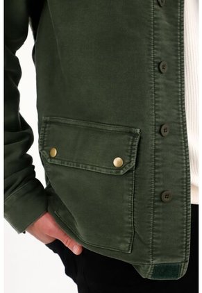 Tennis Chaqueta Con Efecto Vintage Verde Para Hombre