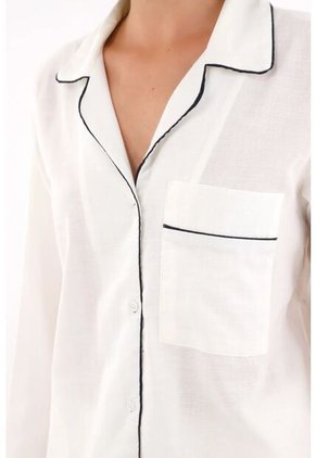 Tennis Set De Pijama Con Short Crudo Para Mujer