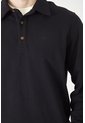 Tennis Buzo Corte Recto Con Cuello Polo En Algodón Negro Para Hombre de Tennis