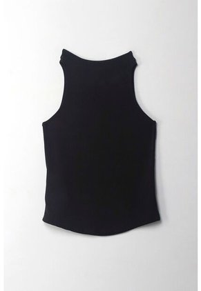 Tennis Camiseta En Tela Tejida Con Brillo Negra Para Mujer