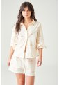 Tennis Camisa Relaxed Fit Con Flores En Algodón Crudo Para Mujer de Tennis