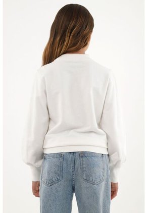 Buzo Crudo Con Aplique Decorativo Para Niña