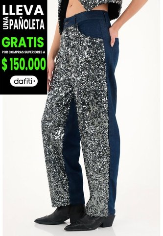 Tennis Jean Horseshoe Con Lentejuelas Para Mujer Tennis