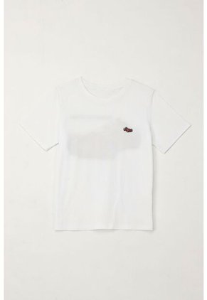 Camiseta Básica Con Estampado Blanca Para Niño
