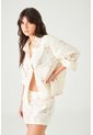 Tennis Camisa Relaxed Fit Con Flores En Algodón Crudo Para Mujer de Tennis