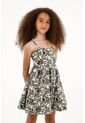 Vestido Corto Estampado Para Niña de Tennis