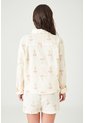 Tennis Camisa Relaxed Fit Con Flores En Algodón Crudo Para Mujer de Tennis