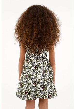 Vestido Corto Estampado Para Niña