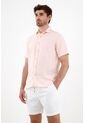 Camisa En Lino Rosada Para Hombre de Tennis