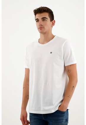 Tennis Camiseta Blanca Manga Corta Para Hombre