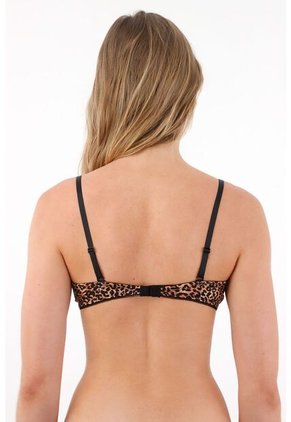 Tennis Top Con Varilla De Estampado De Animal Print Para Mujer