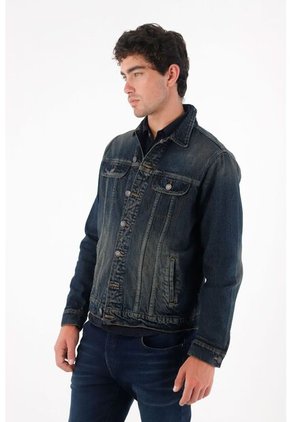 Tennis Chaqueta En Denim Estampada Para Hombre
