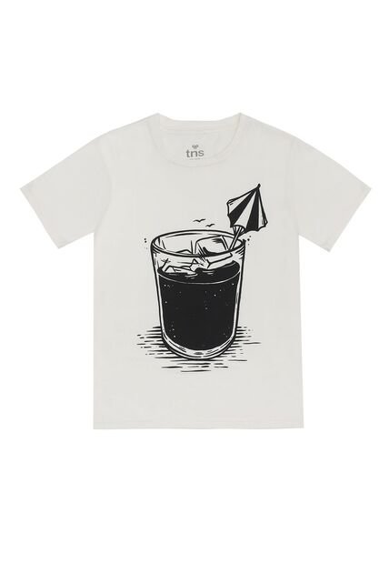 Tennis Camiseta Crudo Con Estampado Localizado Para Hombre