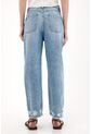 Tennis Jean Recto Con Desgastes Localizados Azul Para Mujer de Tennis