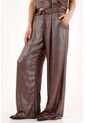 Tennis Pantalón Wide Leg Efecto Metalizado Para Mujer de Tennis