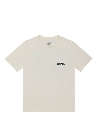 Camiseta Crudo Estampada Para Niño Tennis