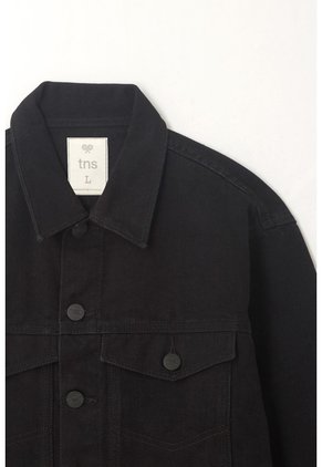 Tennis Chaqueta Negra En Denim Para Hombre