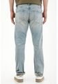 Tennis Jean Recto Con Arrugas 3D Azul Claro Para Hombre de Tennis