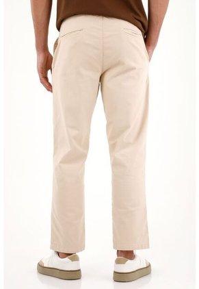 Tennis Pantalón En Dril Clásico Crudo Para Hombre