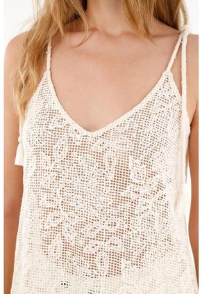 Kimono Crudo Con Transparencia Para Mujer