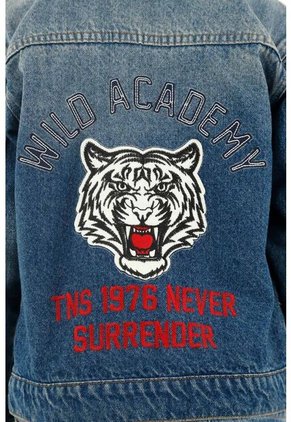 Chaqueta Estilo Trucker Azul Para Niño