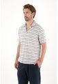 Tennis Camisa Tipo Bowling Preteñida A Rayas Para Hombre de Tennis