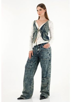 Tennis Chaleco En Denim Para Mujer