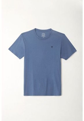 Tennis Camiseta Azul Con Mini Raqueta Bordada Para Hombre