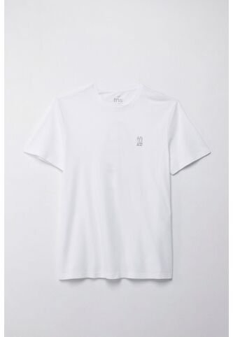 Tennis Camiseta Manga Corta Estampada Blanca Para Hombre Tennis