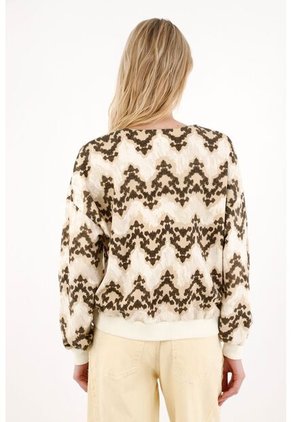 Tennis Buzo Tipo Cárdigan Estampado Para Mujer