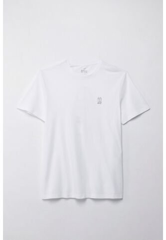 Tennis Camiseta Manga Corta Estampada Blanca Para Hombre Tennis